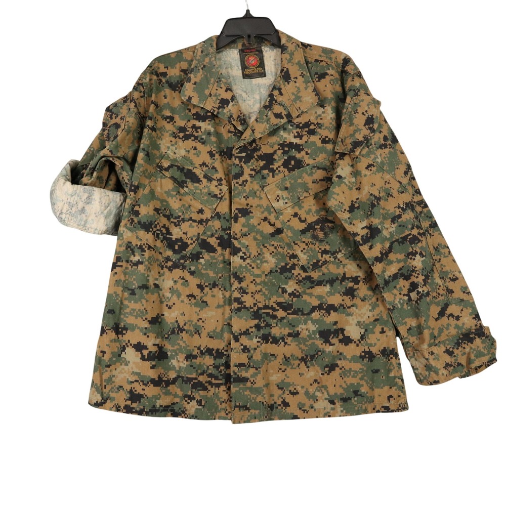 SMC MCCUU MARPAT Woodland Combat Blouse Mens Medium Short Insect Guard Military